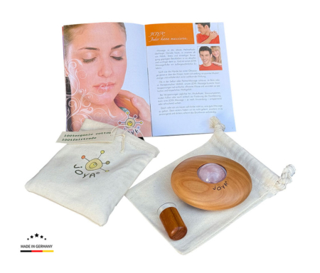 Einsteiger Set Massageroller Classic mit Rosenquarzkugel und Wärmesäckchen