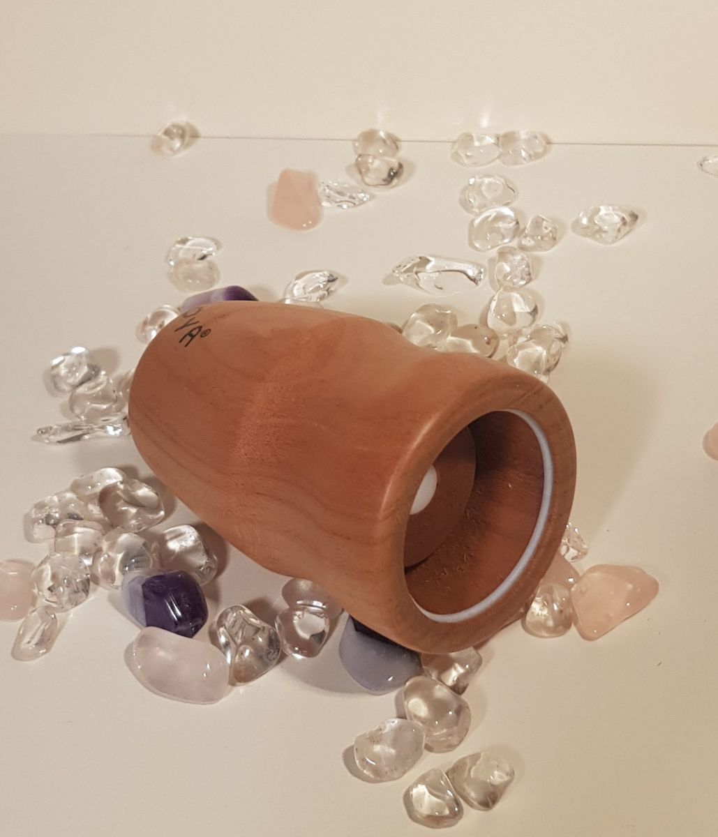 JOYA Face & Body Handstück aus Kirschholz ohne Kugel - JOYA Massageroller