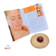 Massageroller Classic aus Kirschholz mit Jaspis Rot